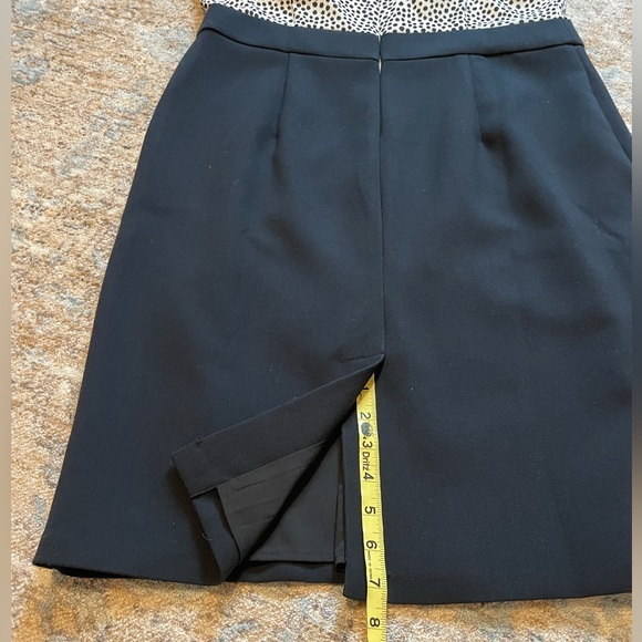 Talbots Black & White Polka Dot Dress Sz 12P - Picture 11 of 14